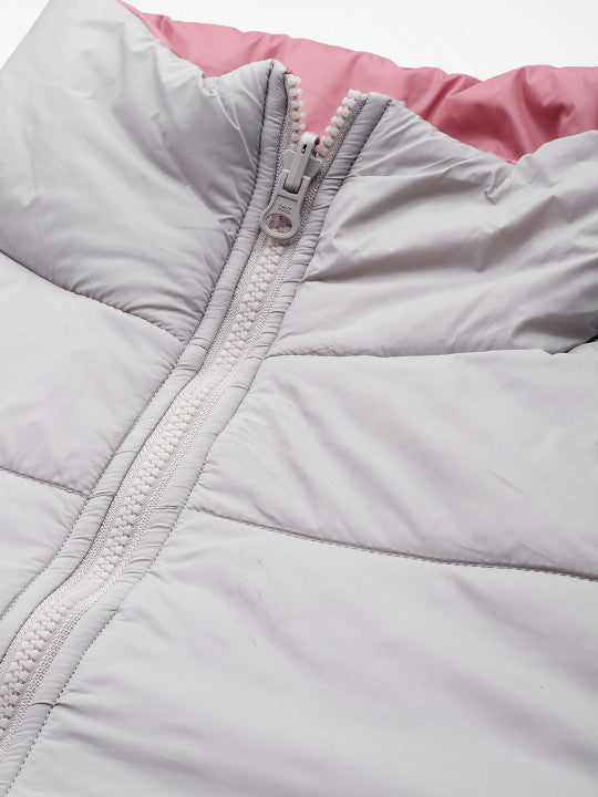 Collar Reversible Padded Jacket