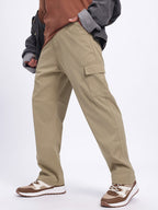 Straight Fit Cargo-Style Trousers