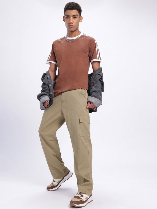 Straight Fit Cargo-Style Trousers