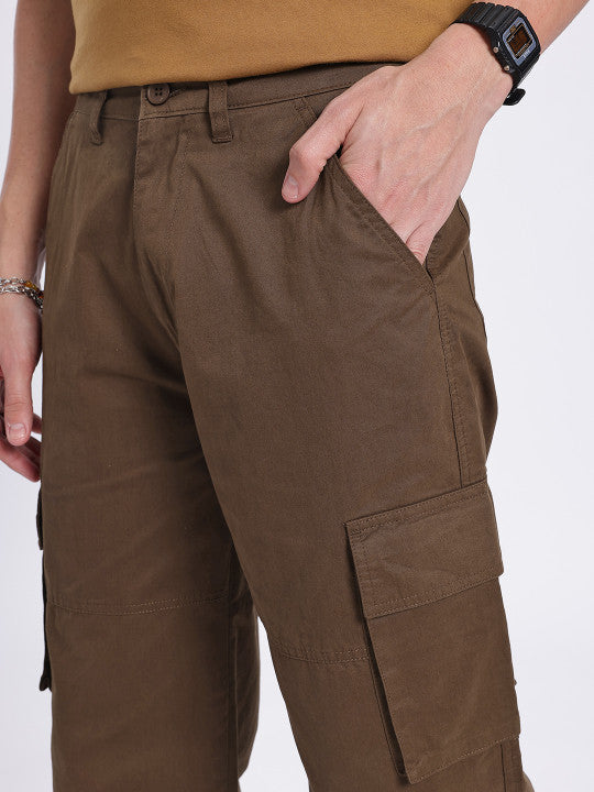 Men Relaxed Fit Cargo Trousers