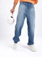 Men Loose Fit Light Fade Jeans