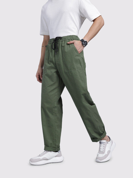 Men Relaxed Fit Trousers
