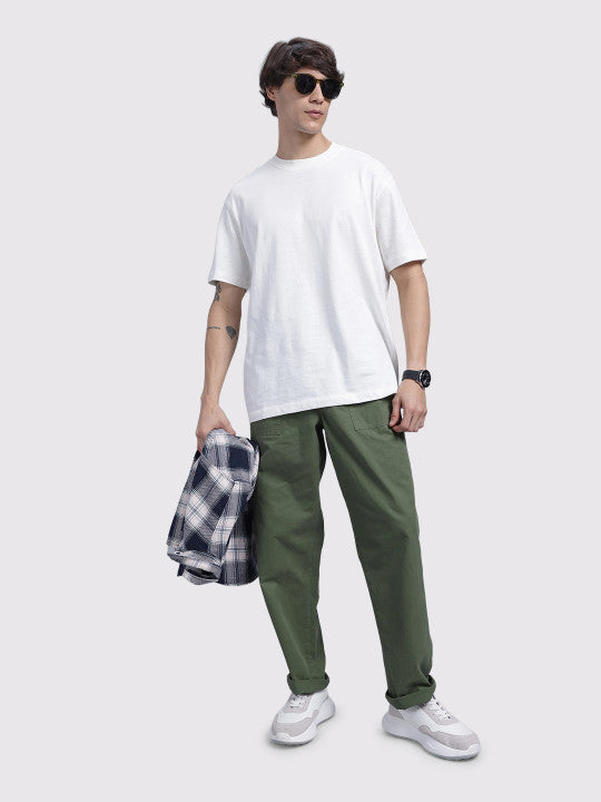 Men Relaxed Fit Trousers