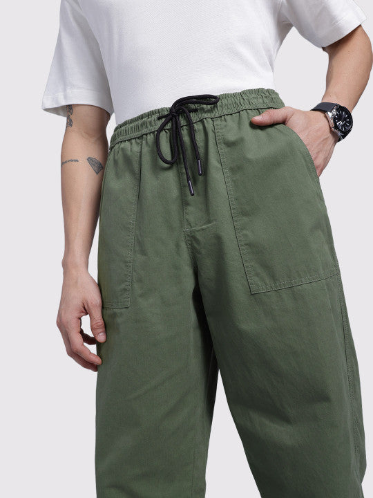 Men Relaxed Fit Trousers