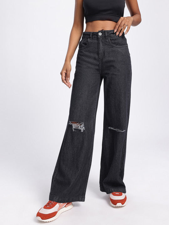 High Rise Wide Leg Jeans