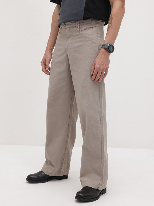 Pure Cotton Wide Leg Trousers