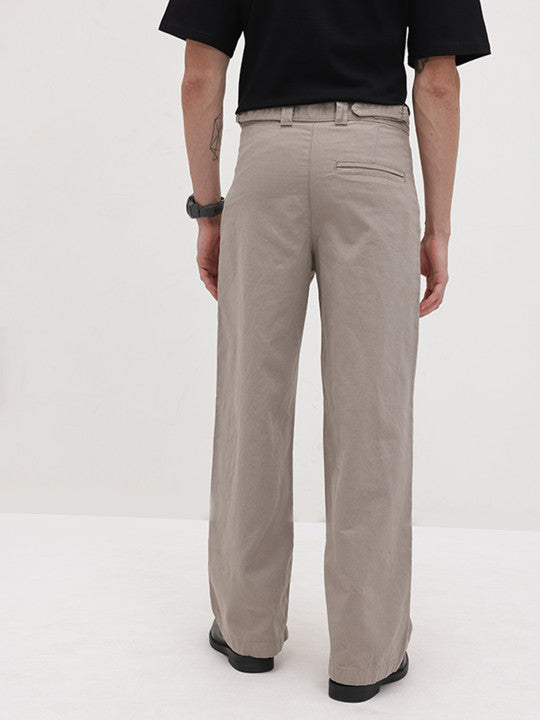 Pure Cotton Wide Leg Trousers