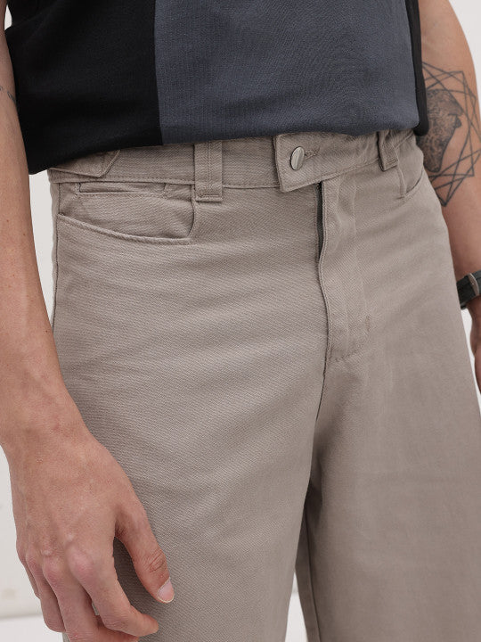 Pure Cotton Wide Leg Trousers