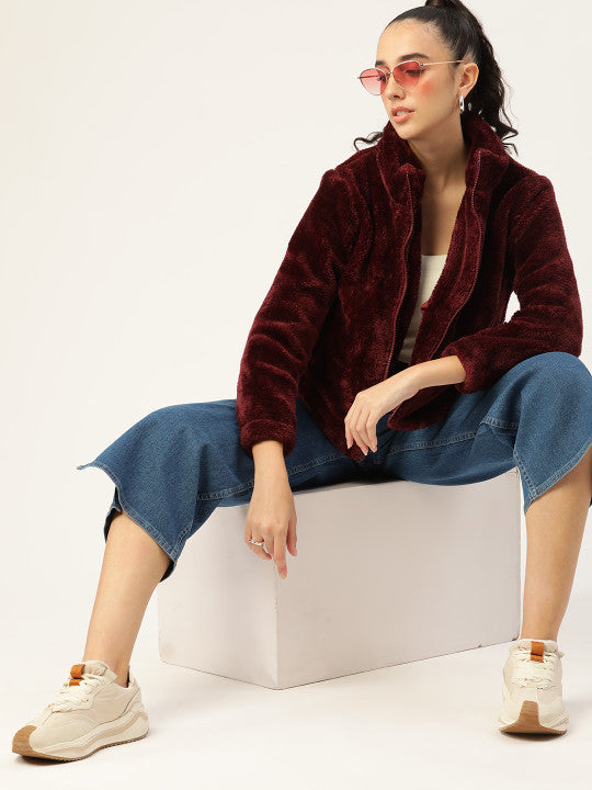 Burgundy Tailored Jacket