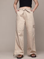 Cargo Wide Leg Trousers with Belt