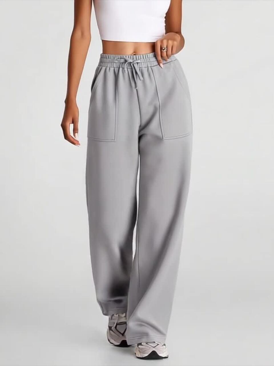 High-Rise Joggers Trousers