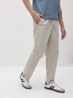 Men Relaxed Fit Mid-Rise Chinos Trousers