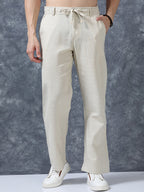Linen Relaxed-Fit Regular Trousers