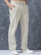 Linen Relaxed-Fit Regular Trousers