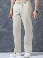 Linen Relaxed-Fit Regular Trousers