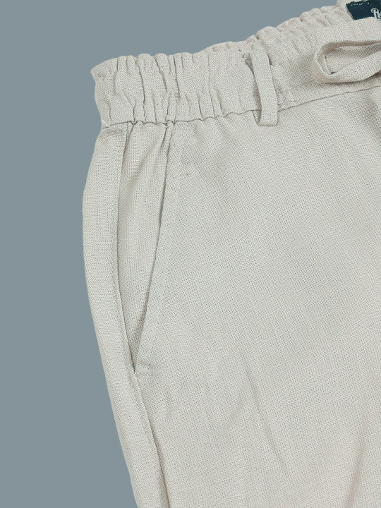 Linen Relaxed-Fit Regular Trousers