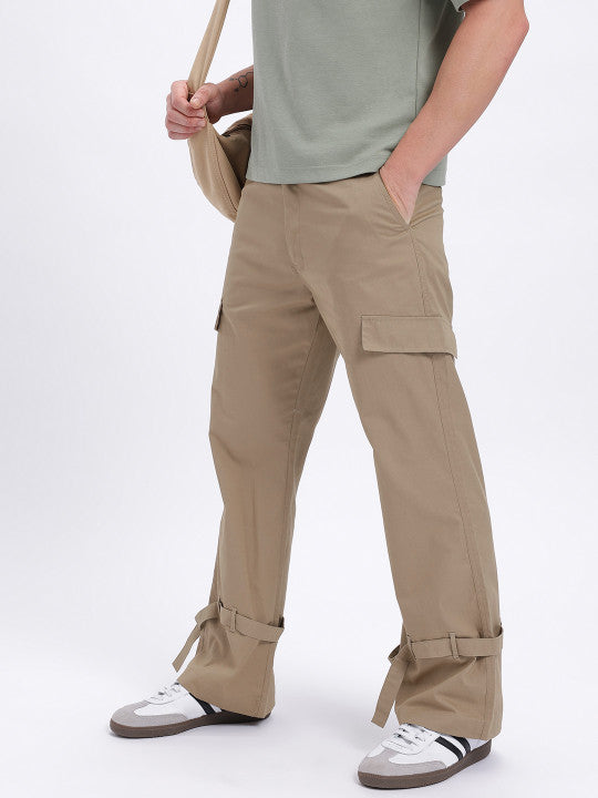 Fit Strap Detail Cargo Style Trousers