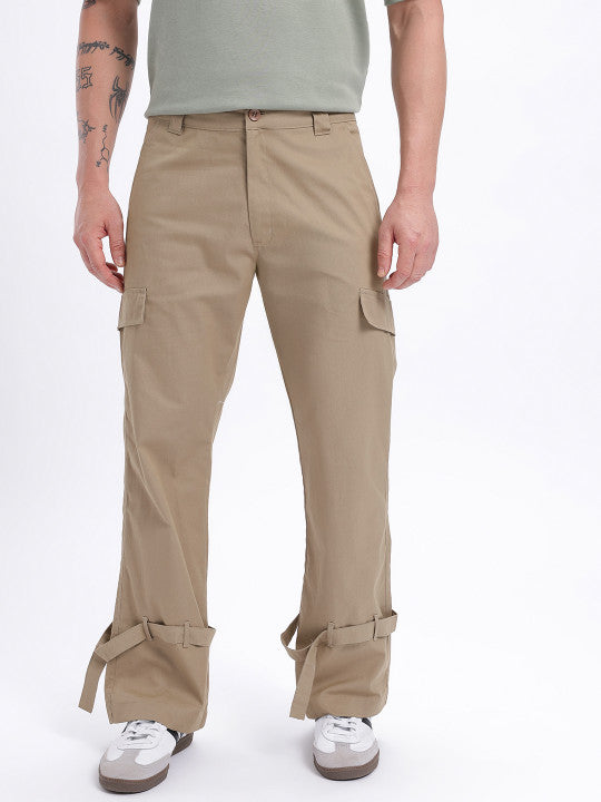 Fit Strap Detail Cargo Style Trousers