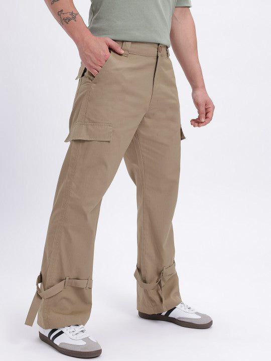 Fit Strap Detail Cargo Style Trousers