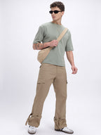 Fit Strap Detail Cargo Style Trousers