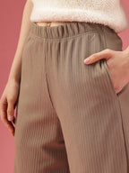 Flared High-Rise Regular Trousers