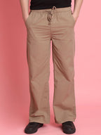 Men Wide Leg Chino Trousers