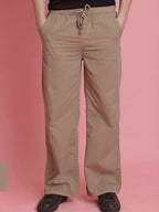 Men Wide Leg Chino Trousers