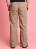 Men Wide Leg Chino Trousers