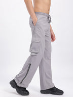 Men Zipped Velcro Fit Cargos