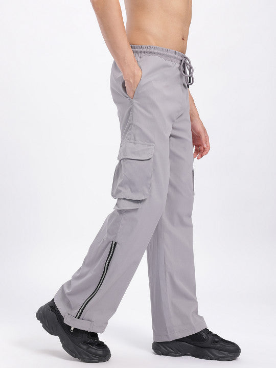 Men Zipped Velcro Fit Cargos